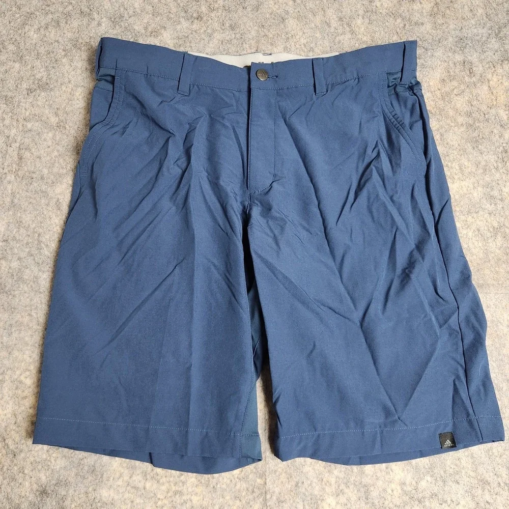 Adidas Ultimate365 Shorts Men 34x9 Blue Golf Stretch Performance Lightweight